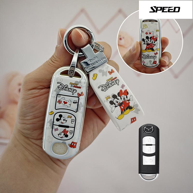 ปลอกกุญแจรถยนต์ Mazda3 mazda 6 cx4 cx5 cx3 cx30 Mazda2 2020 2023 2024 เคสกุญแจรถยนต์ เคสกุญแจรีโมทรถ