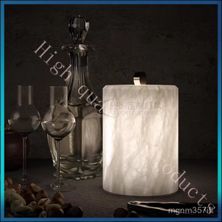 Lyra Table Lamp Spanish Snowflake Marble Table Lamp Candle Restaurant Club Rechargeable Table Lamp G