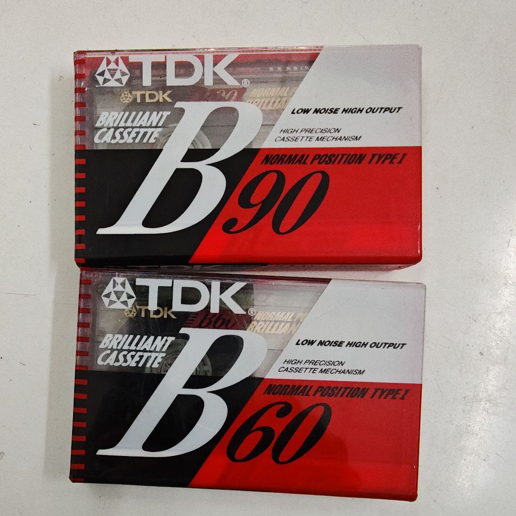 ม้วนเทปเปล่า TDK B60 90 ในซีล
