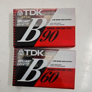 ม้วนเทปเปล่า TDK B60 90 ในซีล