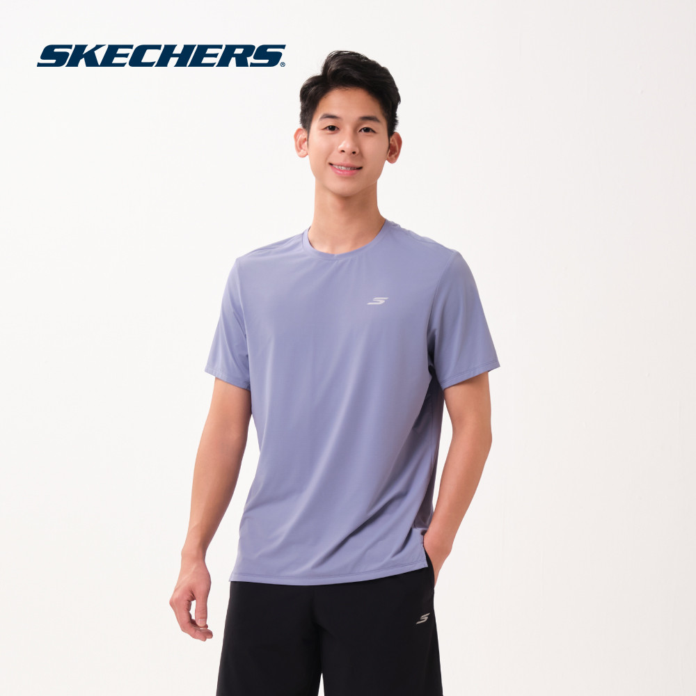 Skechers สเก็ตเชอร์ส เสื้อยืดแขนสั้นผู้ชาย Men Short Sleeve Tee - SP126M102-04VV