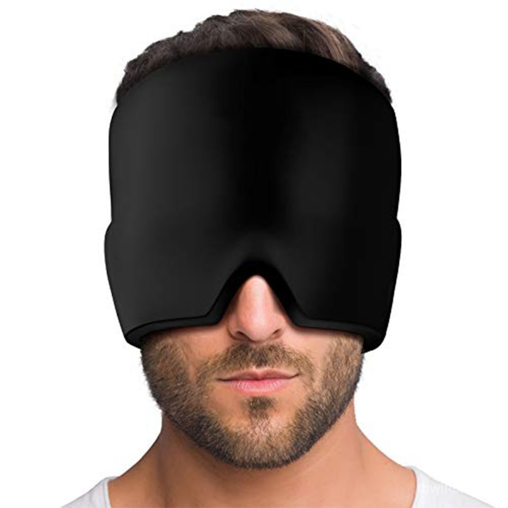 Migraine Relief Hat หน้ากากหัวเย็น แผ่นเจลประคบเย็น หน้ากากตาเย็น หมวกประคบเย็น ถุงยืดหยุ่น LIBA