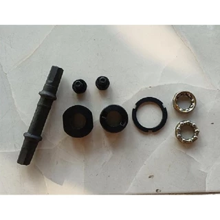 กระโหลกเหลี่ยมยาว 122.5mm. / 199mm. กระโหลกจักรยาน ครบชุด คุณภาพดี แข็งแรง ทนทาน ส่งเร็ว กระโหลก