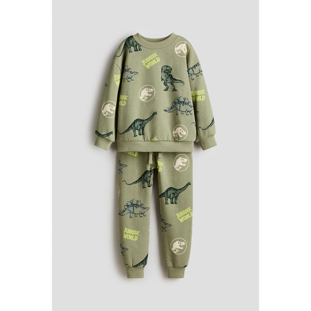 H&M(เอชแอนด์เอ็ม) เสื้อวอร์มพิมพ์ลาย เซต 2 ตัว เด็กผู้ชาย 1169768