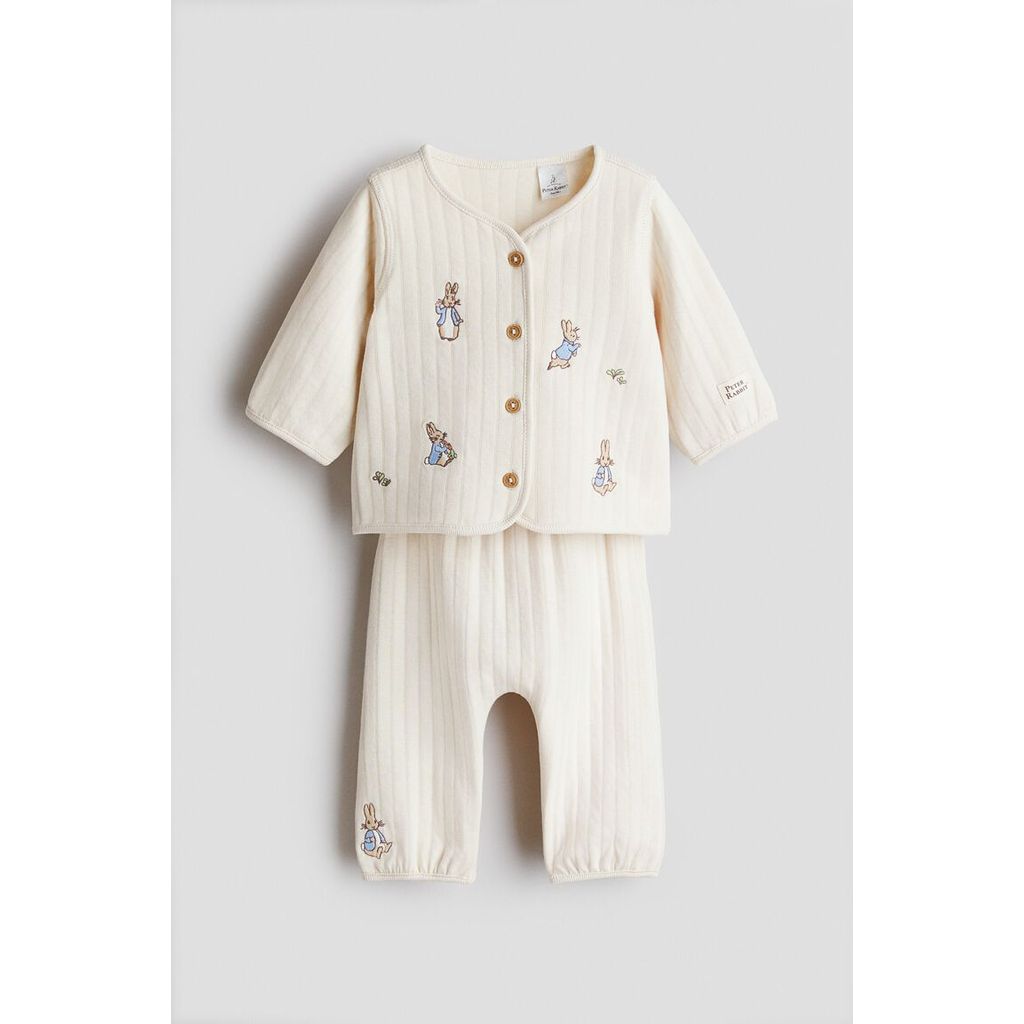 H&M(เอชแอนด์เอ็ม) ชุดผ้าฝ้ายพิมพ์ลาย 2 ชิ้น Infants 2-piece printed cotton set 1292335_2