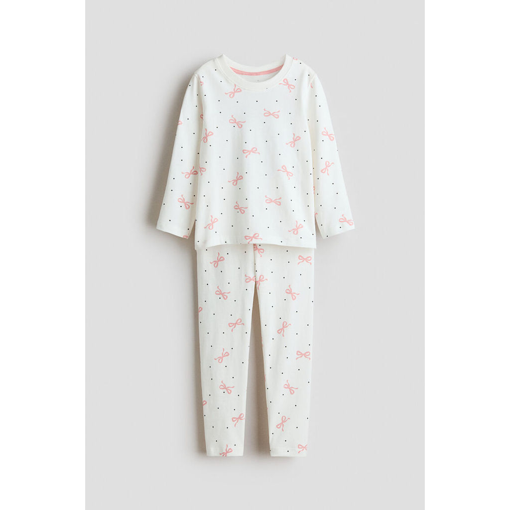 H&M(เอชแอนด์เอ็ม) ชุดนอนผ้าคอตตอนพิมพ์ลาย Girls Printed cotton pyjamas 1230485_10