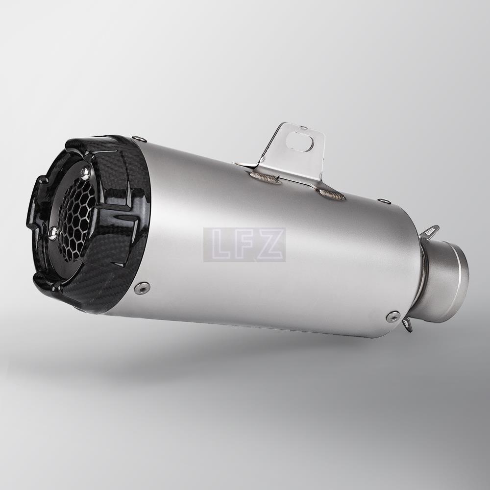 51mm Universal รถจักรยานยนต์คาร์บอนไฟเบอร์ sc ไอเสีย proyect ท่อไอเสียสําหรับ Z900 MT07 R3 R25 MT09 