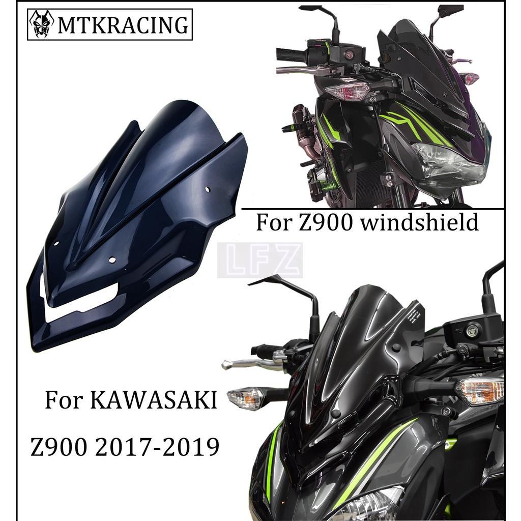 สําหรับ KAWASAKI Z900 Z 900 z900 z 900 2017 2018 2019 รถจักรยานยนต์หน้าจอด้านหน้ากระจก Fairing กระจก
