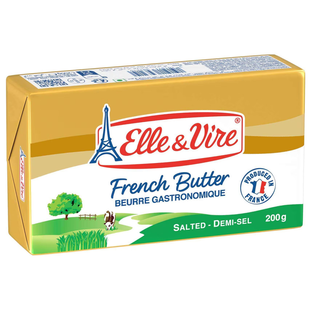 [3161911393210] Elle&Vire Salt Butter 200G เอลเล่ แอนด์ วีร์ เนยชนิดเค็ม 200 กรัม