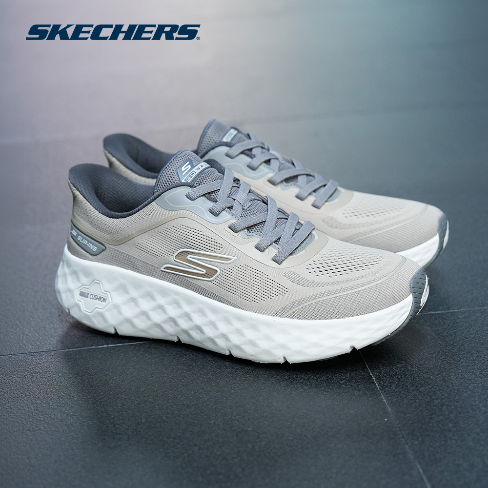 Skechers สเก็ตเชอร์ส รองเท้าผู้ชาย Men Slip-ins GOwalk Max Cushioning Flex Pave Walking Shoes - 217109-TPE (latest)