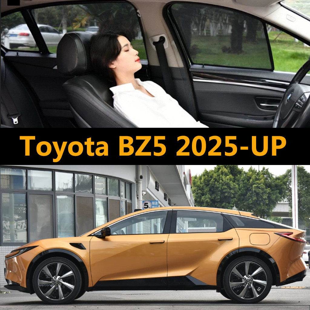 แม่เหล็กม่านบังแดดรถยนต์สําหรับ Toyota BZ5 2025-UP ผ้าม่านรถยนต์ Anti-Mosquito ม่านบังแดดรถยนต์ UV P
