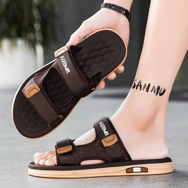 AIZOMR รองเท้าแตะแบบสวม ชายหาด แฟชั่น รุ่นใหม่ ใส่สบาย ไม่ดีดน้ำ ผู้หญิงผู้ชายใส่ได้หมด เป็นของแท้จากโรงงาน 100% A2202