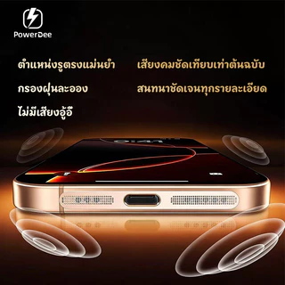 POWERDEE Anti Dust Speaker กันฝุ่นลำโพง iPhone 12-17PM กันรอย ติดง่าย เสียงชัด ไม่บังเสียง