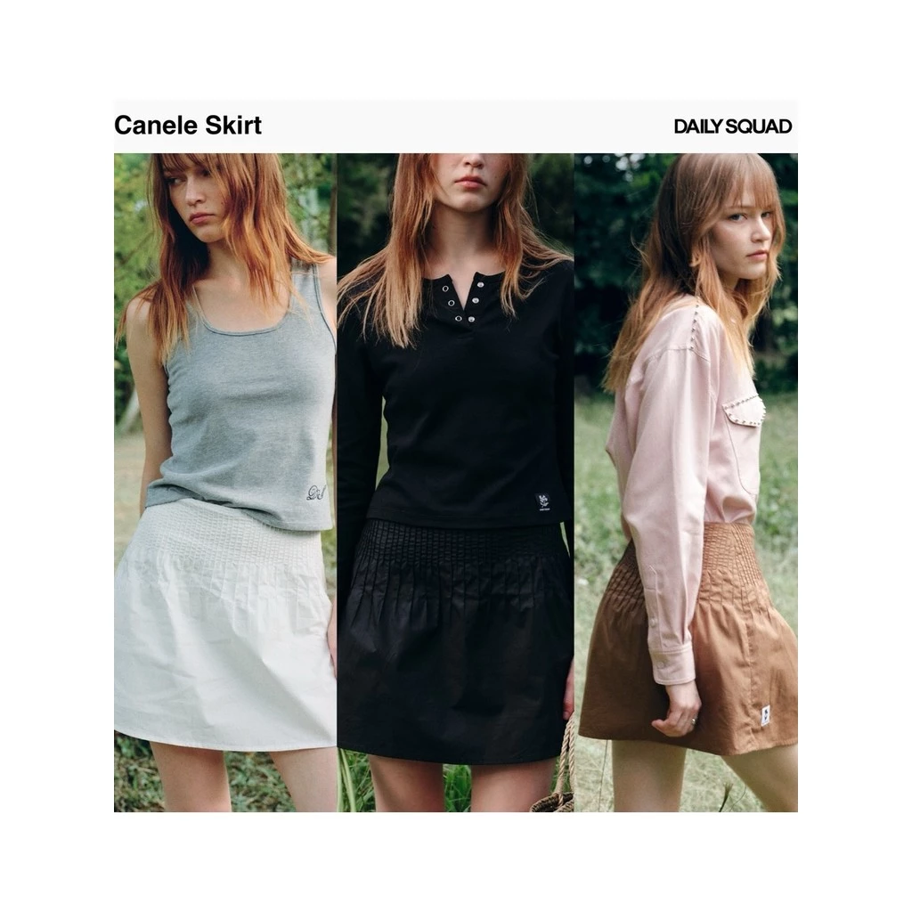 DAILY SQUAD - Canale Skort cotton100%กระโปรงกางเกงข้างในมีกางเกงขาสั้น ผ้าเดียวกับกระโปรง ส่ง