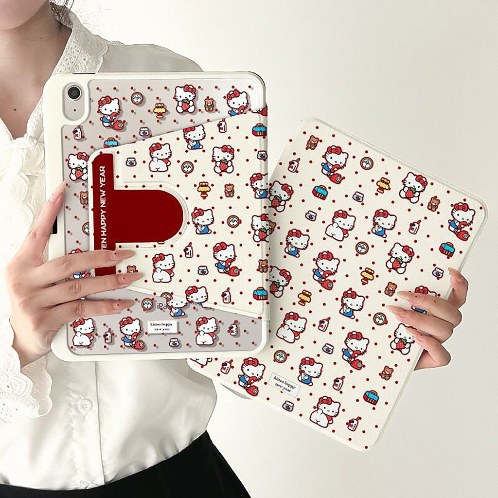 ⭐พร้อมส่ง⭐เคส Samsung Tab S9 A9 S10FE S9+ ที่ใส่ปากกา Hello Kitty เคส สำหรับ Samsung S10+ S9FE S8 S7