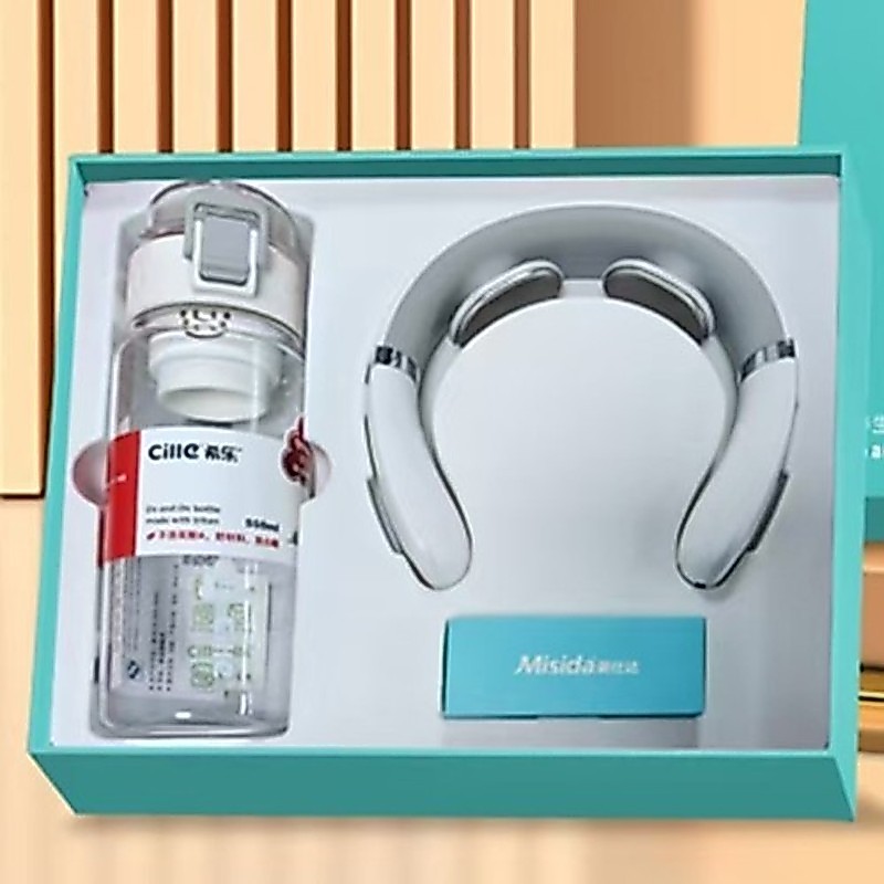 Misida MS-Coo1-4 ชุดดูแลสุขภาพเพื่อสุขภาพ J8019 เครื่องมือกระดูกสันหลังส่วนคอ + ถ้วยน้ําไมล์ 1053g