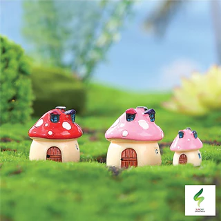 บ้านเห็ด มีให้เลือก 4 สี 4 ขนาด Mini Model ตุ๊กตาจิ๋ว โมเดลจิ๋ว แต่งสวน ตกแต่งสวนถาด ตกแต่งบ้าน