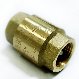 เช็ควาล์วสปริงทองเหลือง SANWA ซันวา สปริงเช็ควาวล์ทองเหลือง ขนาด 1/2" นิ้ว