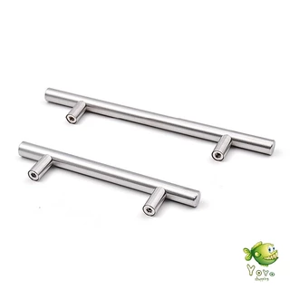 YOYO มือจับประตู ตู้ ลิ้นชัก วัสดุสแตนเลสสีขาว สไตล์นอร์ดิก มีหลายขนาด cabinet handle