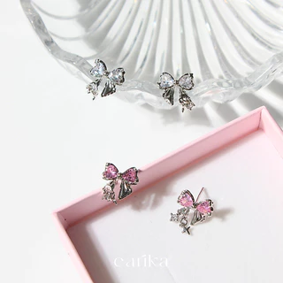 earika.earrings - crystal ribbon bow collect คอลเล็คชั่นเครื่องประดับรูปโบว์ เหมาะสำหรับคนแพ้ง่าย