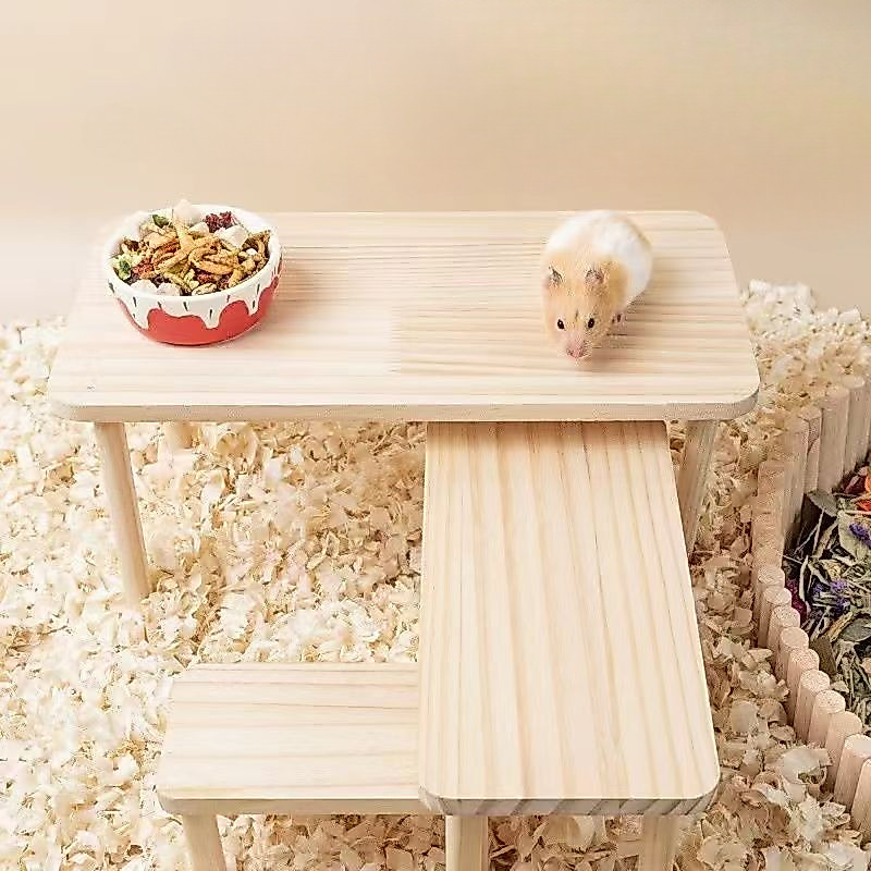 HAMSTER TRAVEL โต๊ะไม้หนูแฮมสเตอร์ รูปที่ 7