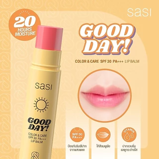 ถูก/แท้/มีไลฟ์ ลิป Sasi Good Day&Good Night Lip Balm บาล์ม ลิปบาล์ม บำรุงปาก แก้ปากคล้ำ ปากฉ่ำ อวบอิ่ม อิ่มฟู ชุ่มชื้น