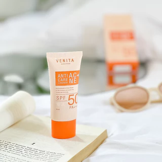 VENITA ครีมกันแดดเวนิต้า Venita Anti-Acne Care Sunscreen SPF50/PA+++ plus 30gเนื้อครีมเจลซึมเร็ว