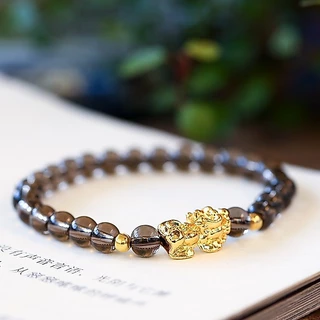 สร้อยข้อมือ Obsidian Pixiu กําไลลูกปัด