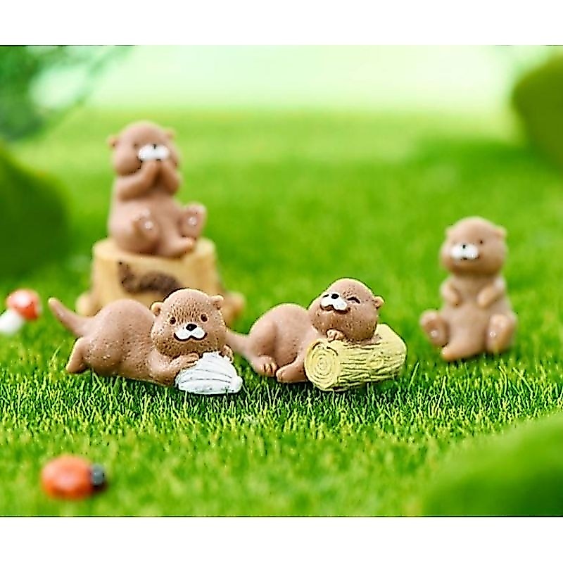นาก ตุ๊กตาแต่งสวนจิ๋ว สวนถาด ขนาดเล็ก