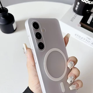 เคส Samsung A57 A55 A56 A15 A35 A37 A16 A06 A05s A54 S26 S25 S24 S23 FE Ultra 5G เคสนิ่มแบบแม่เหล็กเคลือบด้านบางเฉียบ