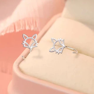 Little Fox Ear Line หญิง Niche Design พู่หวานหูโซ่ประณีต All-Match ที่เกี่ยวหูต่างหู