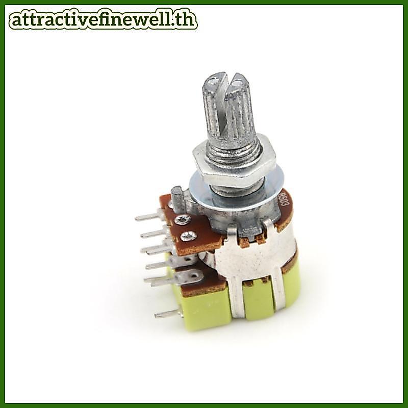 [attractivefinewell] B50K 50K Dual Linear Taper Volume Control Switchesometer Switch TIV