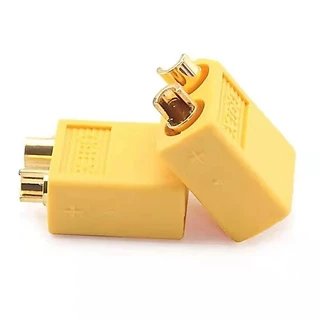 ปลั๊กต่อไฟ , ขั้วต่อไฟ DC XT60 Connector ทนกระแสไฟสูง 60 A วัสดุฉนวน PA66 สำหรับงานแบตเตอรี่ หรือ DIY