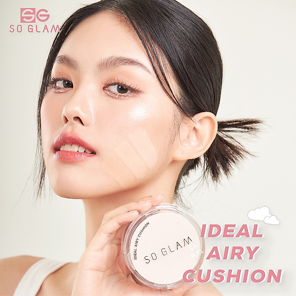 SO GLAM IDEAL AIRY CUSHION 101 LIGHT CREAM โซ แกลม ไอเดียล แอรี่ คุชชั่น 101 — صورة 4