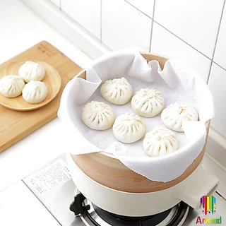 Arkeed ผ้าขาวบาง(เล็ก) สำหรับนึ่งอาหาร สามารถซักแล้วนำกลับมาใช้ใหม่ได้ Steamer mat
