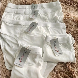 ขาวล้วน ฺBradeni M -4XL กางเกงในชายผ้านิ่ม ใส่สบาย ขอบไม่เจ็บ ขอบพับ ผ้านิ่มใส่สบาย ไม่ร้อน ไม่อับ ซับเหงื่อดี ไม่คัน