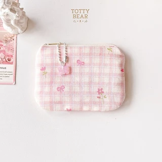 ʙᴇᴀʀ ᴘᴏᴜᴄʜ ᵔᴥᵔ กระเป๋าใส่เหรียญ สตางค์ บัตร ขนาด 8.5*12 cm. มีถึง 9 สี ʕ•ᴗ•ʔ