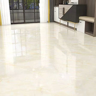 กระเบื้องยางลายหินอ่อน 10 แผ่น พร้อมกาวในตัว | ปูพื้นห้องนอนหรือติดผนังห้องน้ำได้ใน 1 วัน กันน้ำ ทำความสะอาดง่าย