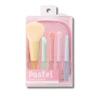 Odbo Pastel Brush Collection OD8058 เซ็ตแปรงแต่งหน้าพร้อมกระเป๋า ขนาดเล็ก 5 ชิ้น