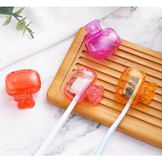 แบบพกพาเดินทางหัวแปรงสีฟันครอบคลุมแปรงสีฟันป้องกันหมวกแปรง พ็อด กรณีป้องกันแปรงสีฟันที่เก็บหัว