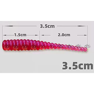 [18 บาท โค้ดคุ้ม] หนอนอาจิ เหยื่ออาจิ aji 3.5 CM หนอนยางอาจิ ดรอปช็อต แคโรไลน่า