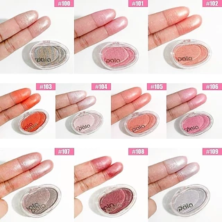 PALA อายแชโดว์ SHINING SOFT AND GLUTINOUS MONOCHROME EYESHADOW ปัดตา สีสวย ติดทน มีกลิตเตอร์ แบรนด์ไทย มีอ.ย.