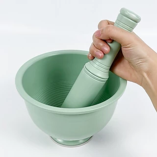 ครกพลาสติกเกาหลี พร้อมสาก ครกลิซ่า Mortar Made in Korea100% ครกปิคนิค ครกพกพา เบามาก 절구통