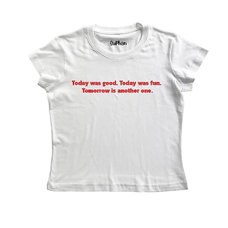 💥chicchi.cshop | เสื้อยืด baby tee ลาย today was good. พร้อมส่ง น่ารักมสก ใส่สบายสุดๆ