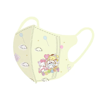 50 ชิ้นบรรจุแยก Cinnamoroll Pochacco หน้ากากเด็ก Sanrio 3D สามมิติ 3-12age หน้ากากเด็กน่ารัก Kuromi การ์ตูนการพิมพ์หน้ากาก