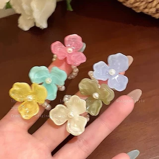 โดปามีน แหวนดอกไม้หลากสีฤดูร้อนหวานรีสอร์ทลมดอกไม้แหวนนิ้วการรับรู้แหวนยืด