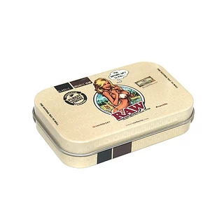 RAW 95mm Size Fashion Tin Cone Stash Box Storage Box