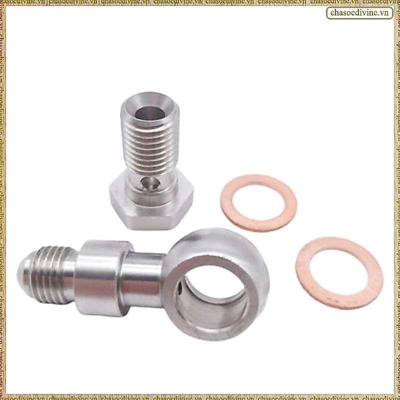 [KYGX] X 1.5 มม. 4AN Turbo Oil Feed Banjo Bolt Kit สําหรับ 740 850 TD04H TD04HL