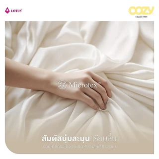 LOTUS ชุดผ้าปู + ผ้านวม อบอุ่นเรียบง่าย นุ่มสบายทุกสัมผัส รุ่น Cozy ส่งฟรี