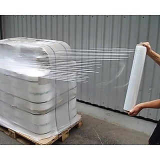 ฟิล์มยืดพันพาเลท ฟิล์มห่อของ สีใส 1 ม้วน กว้าง 50 ซม. หนา 15 ไมครอน สเตรชฟิล์ม ราคาส่งโรงงาน พร้อมส่ง Boxhero
